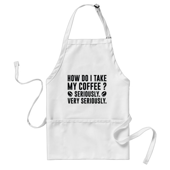 Wie nehme ich meinen Kaffee? Schürze (Vorne)