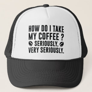 Wie nehme ich meinen Kaffee? Truckerkappe