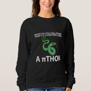 Wie nennt man eine Schlange die 3 14 Meter lang is Sweatshirt