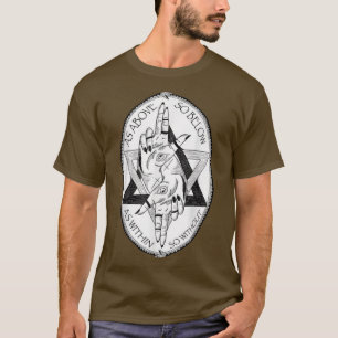 Wie oben so unter Alchemy Symbol Occult Pagan Goth T-Shirt