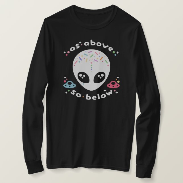 Wie oben so unter Alien T-Shirt (Design vorne)