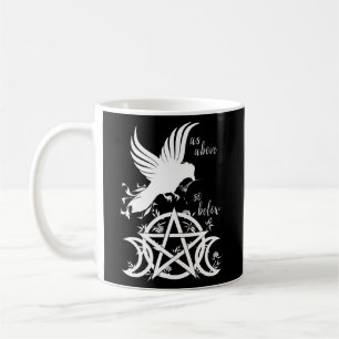 Wie oben so unter Pentagramm Triple Moon Pentagram Kaffeetasse