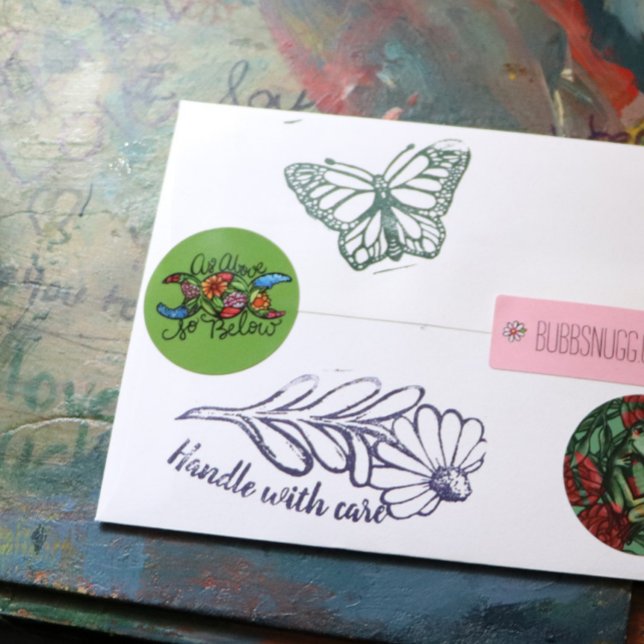 Wie oben so unter Triple Moon Runder Aufkleber (Von Creator hochgeladen)