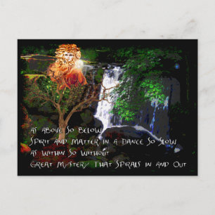 Wie oben, unten postkarte