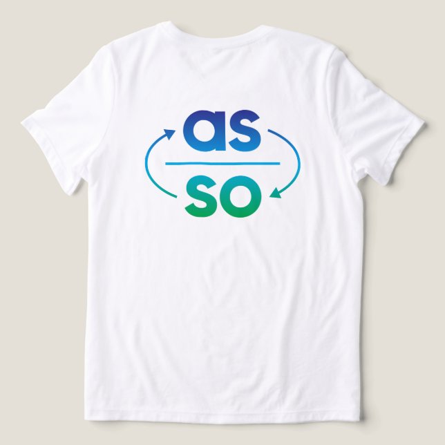 Wie oben, unten Tri-Blend shirt (Design Rückseite)