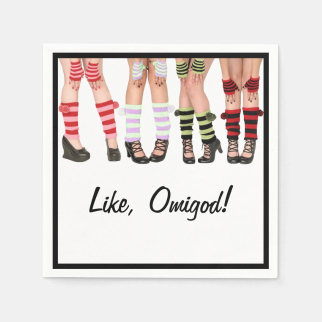 Wie, Omigod! Cocktail Napkin Serviette (Vorderseite)