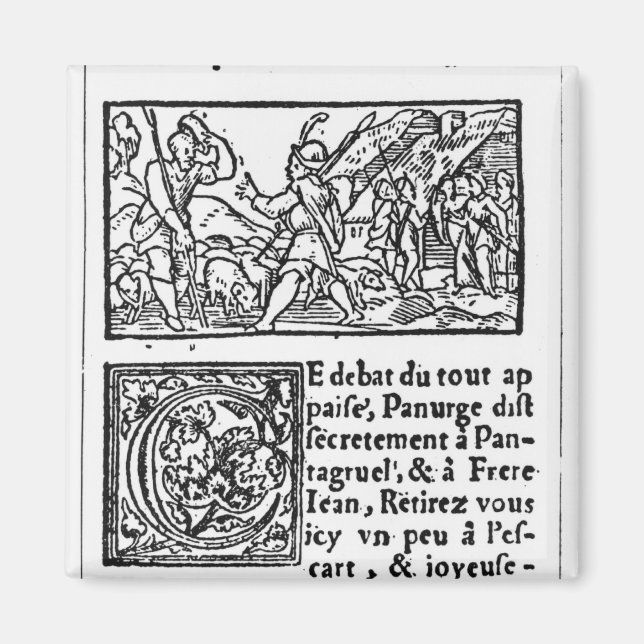 Wie Pandress die Schafe ertrunken hat' Magnet (Vorne)