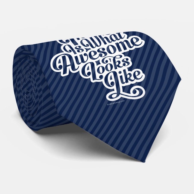 Wie Phantastisch aussieht (D1) Neck Tie Krawatte (Gerollt)