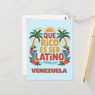 Wie reich es ist, Latino zu sein – Stolze Latino-K Postkarte