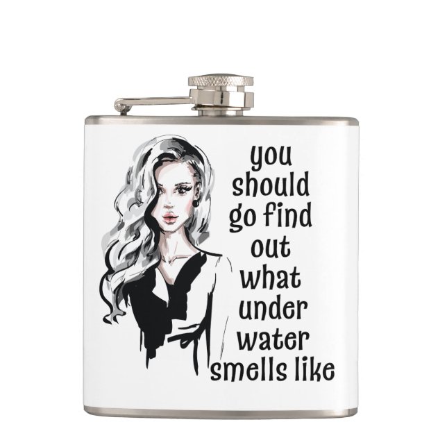 Wie riecht Unterwasser? Flachmann (Vorderseite)