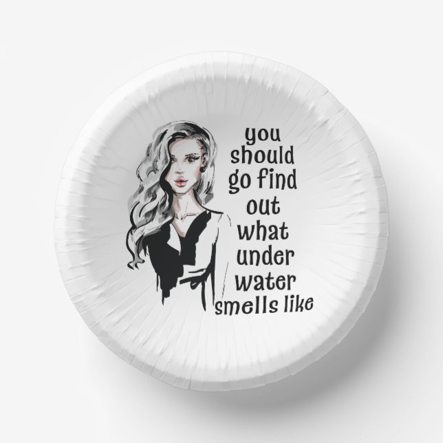 Wie riecht Unterwasser? Pappteller (Vorderseite)