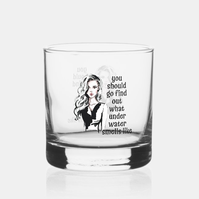 Wie riecht Unterwasser? Whiskyglas (Vorderseite)
