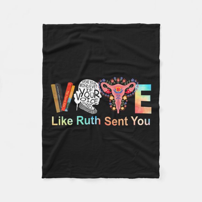 Wie Ruth dir Feminist Lgbt geschickt hat Fleecedecke (Vorderseite)
