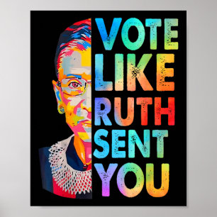 Wie Ruth Ihnen einen lustigen vintage-feministisch Poster