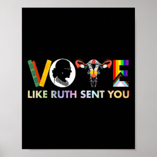 Wie Ruth Ihnen Shirt Uterus Feminist Lgbt geschick Poster