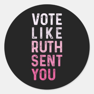 Wie Ruth Sent You Funny American Women Sprichwort Runder Aufkleber