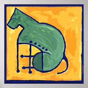 WIE S-HUNDEkubismus Poster