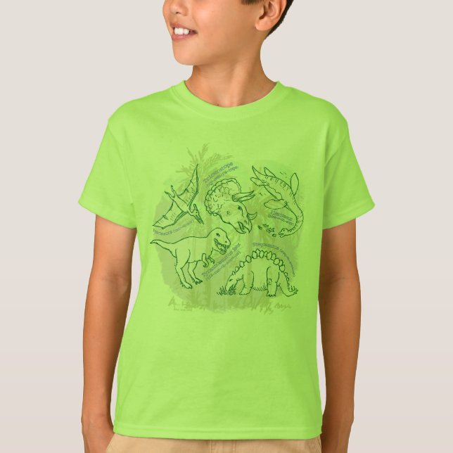 Wie sagt man Dinosaurier Jungs T - Shirt? T-Shirt (Vorderseite)
