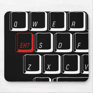 Wie Schlüssel - Schwarzes Mousepad