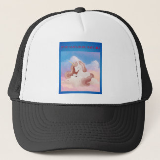 „Wie schmecken Wolken?“ Traumhaftes Einhorn Truckerkappe