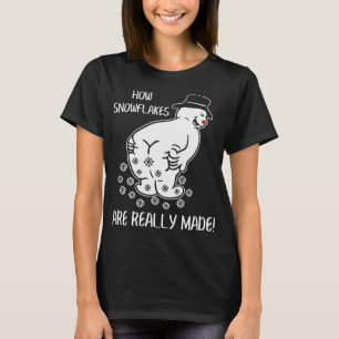 Wie Schneeflocken wirklich zu sonnigen Weihnachtsf T-Shirt
