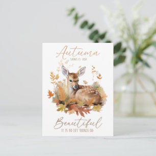 Wie schön es ist, loszulassen - Herbst Postkarte