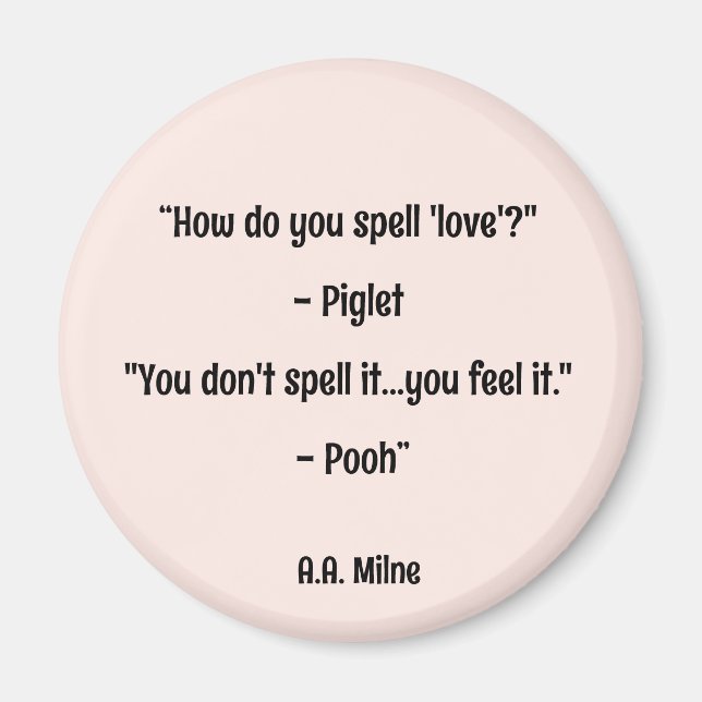 Wie schreibt man Liebe? Magnet (Vorne)