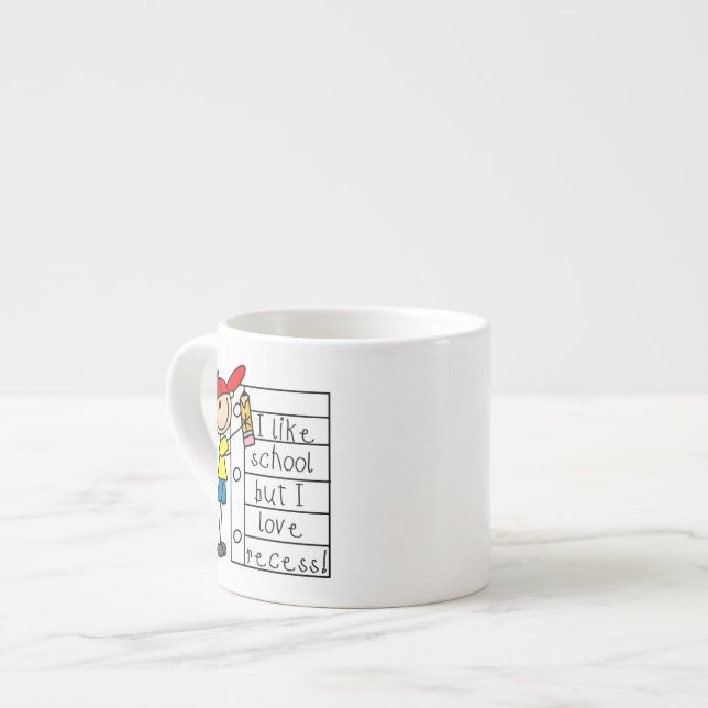 Wie Schule Liebe Pause Espressotasse (Vorderseite Links)