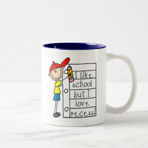 Wie Schule Liebe Pause Zweifarbige Tasse