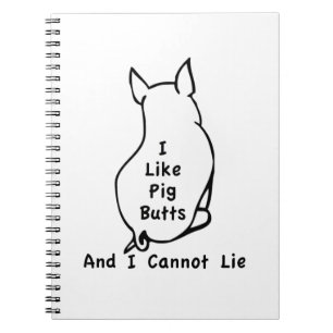 Wie Schwein-Hintern-Notizbuch Notizblock
