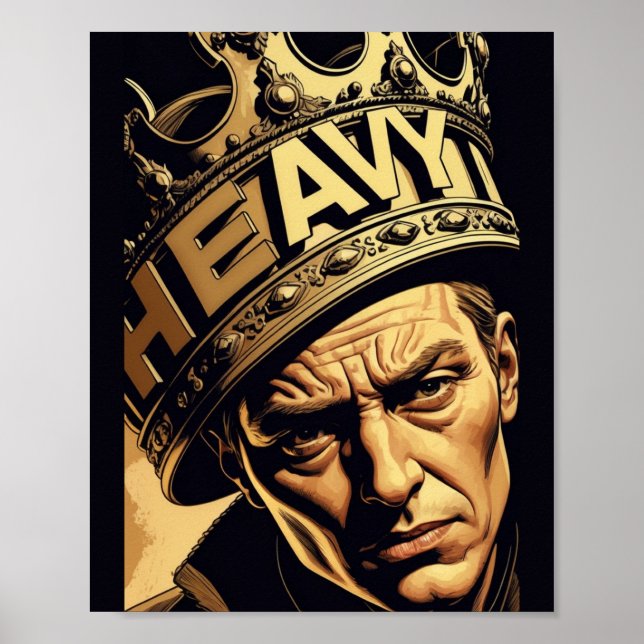 Wie schwer ist die Krone (Design 2) Poster (Vorne)