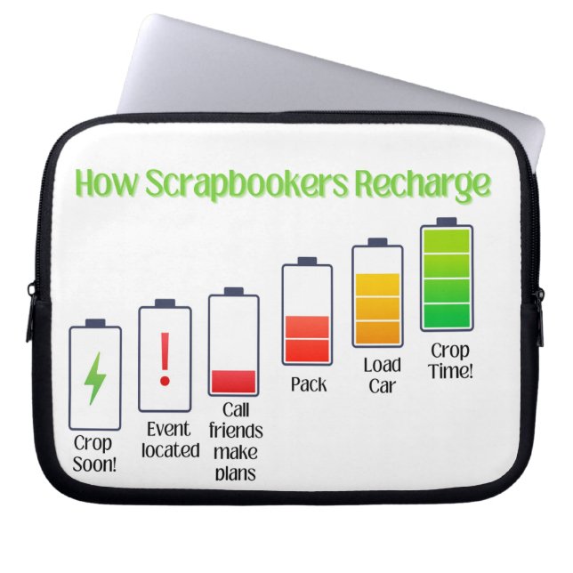 Wie Scrapbookers umladen Laptopschutzhülle (Vorderseite)