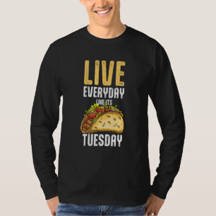 Wie sein Taco-Dienstag Funny mexikanische Feinschm T-Shirt