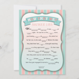 Wie sie Dusche Libs Funny Game Cards getroffen hab