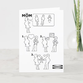 Wie Sie eine Anleitung für eine adoptive Mama zusa Feiertagskarte