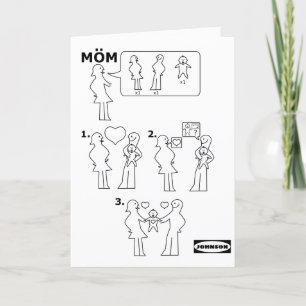 Wie Sie eine Anleitung für eine adoptive Mama zusa Feiertagskarte