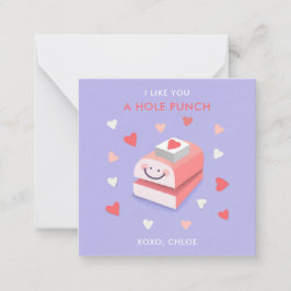 Wie Sie eine Hole Punch Square Card Mitteilungskarte