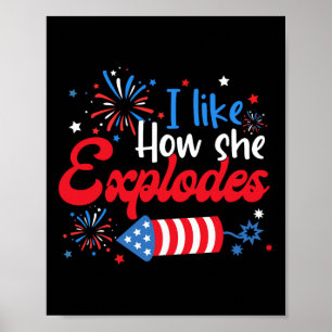 Wie sie Feuerwerke explodiert Funny Couple 4th O Poster