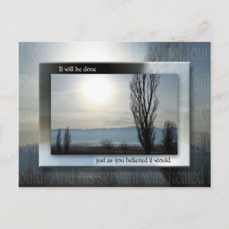 Wie Sie glaubten Postkarte