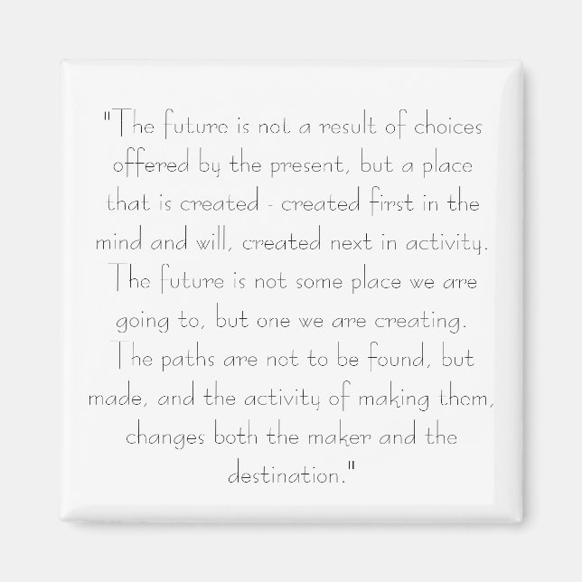 Wie Sie Ihr Schicksal erschaffen Magnet (Vorne)