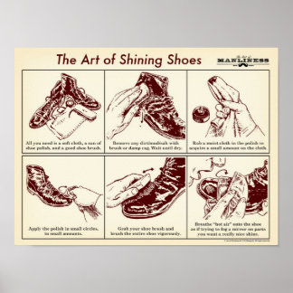 Wie Sie Ihre Schuhe Illustrierten Guide Poster