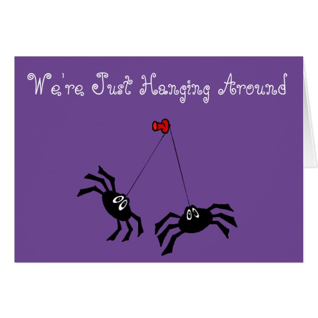 "Wie Sie" kundengerechte Karte w/Spiders u. Netz (Vorderseite (Horizontal))