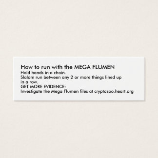 Wie Sie mit dem MEGA FLUMEN laufen können