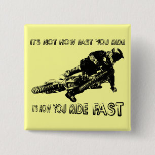 Wie Sie mit dem Schnellfahrrad fahren Motocross Bu Button