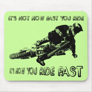 Wie Sie schnell fahren Dirt Bike Motocross Mousepa Mousepad