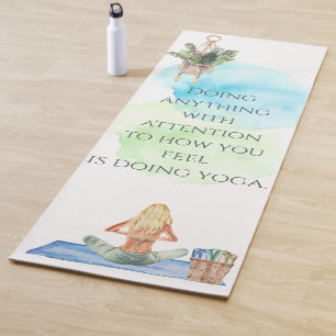 Wie Sie sich Wasserfarbe Yoga Mat Yogamatte