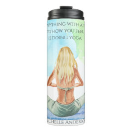 Wie Sie sich Wasserfarbe Yoga Travel Mug Thermosbecher