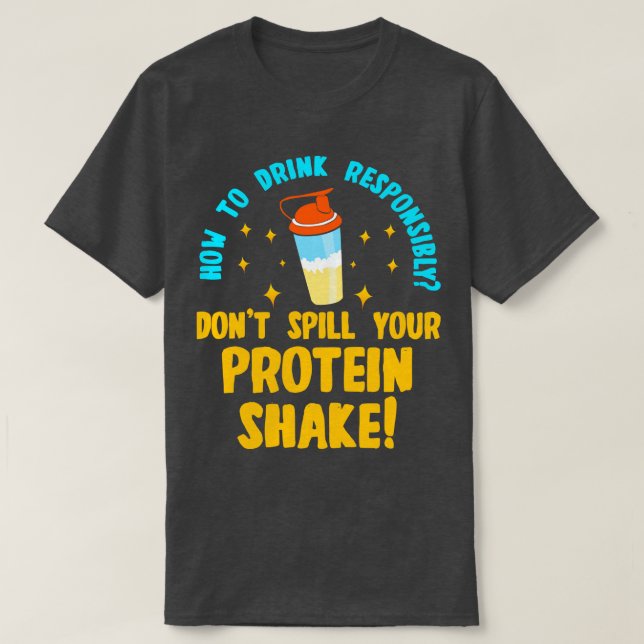 Wie Sie verantwortungsbewusst trinken, Spill You P T-Shirt (Design vorne)