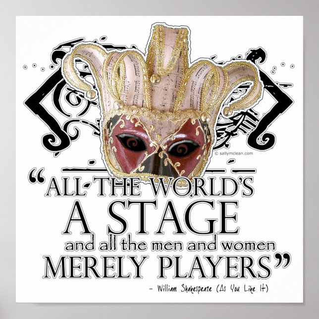 Wie Sie wollen Zitat Poster (Vorne)