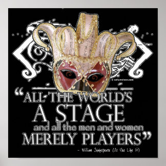 Wie Sie wollen Zitat Poster